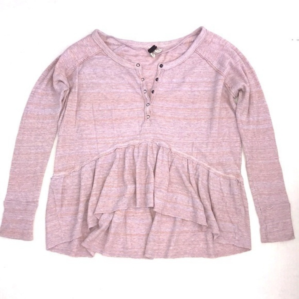 We The Free Coastline Henley Peplum Top - Picture 5 of 14